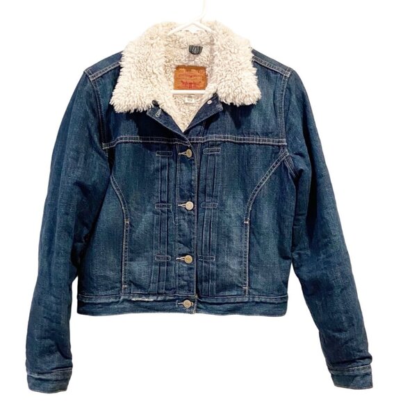 Levi's Fleece Lined Denim Jacket Size Medium - Picture 1 of 6